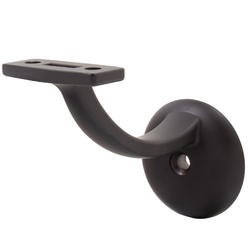 Support de main courante en aluminium robuste avec base ronde de 2 1/8 po, quincaillerie bronze huilé By Stone Harbor