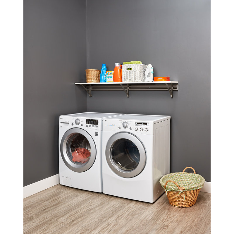 Organisateur de salle de lavage à tablette simple, H 8,5 po x l 52 po x P 11,75 po