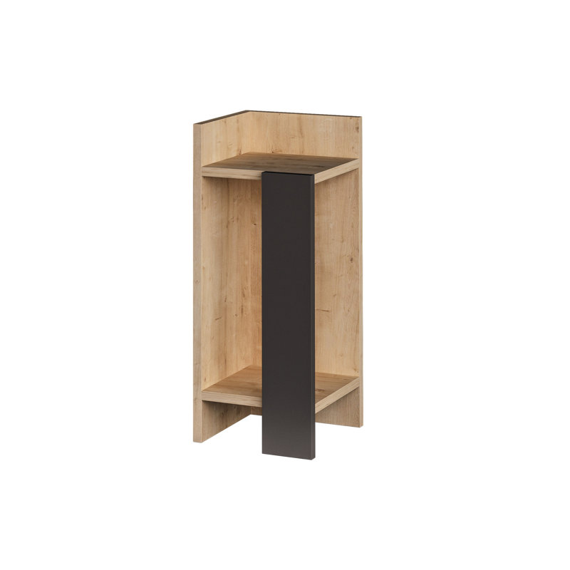 Table de chevet Catonsville, Brun / gris