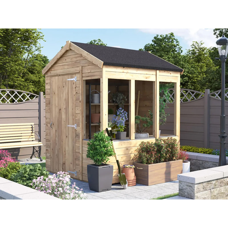 Dunster House Potting Shed Apex Roof W6' x D6' (W1.8m x D1.8m) Overlord Modular