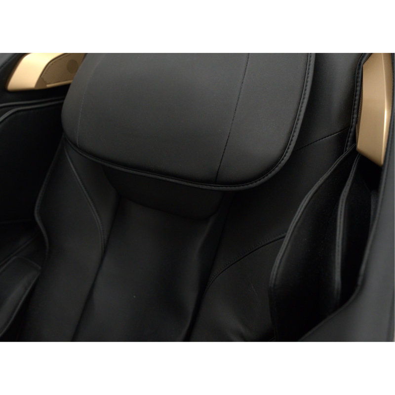 Fauteuil de massage noir avec une tablette de contrôle