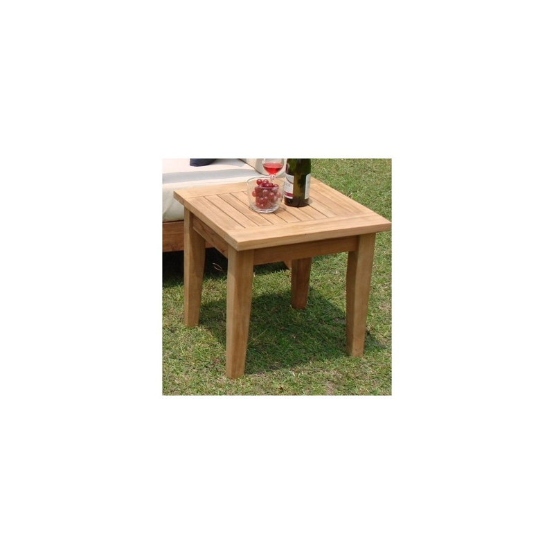 Maclachlan Outdoor Square Teak Side Table