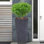 Tall Planter with Drainage Holes, Frostproof Outdoor Plant Pot, Concrete Effect Tall Tapered Planter-1723623151-1725949037