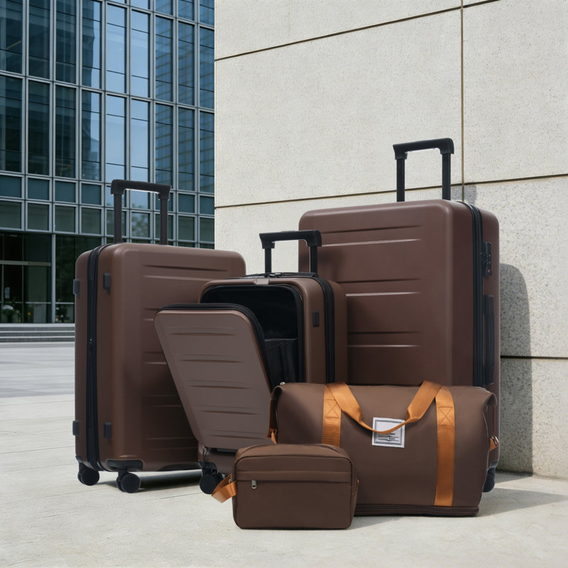 Ensemble de 5 valises avec ouverture frontale