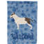 Caniche en polyester à 2 côtés 40 x 28 po standard welcome drapeau maison-957492979