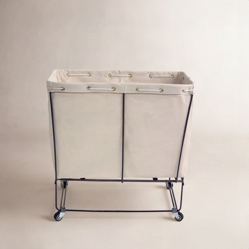 Fabric Rolling Laundry Basket, 3"