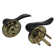 Passage Door Lever with Round Rosette