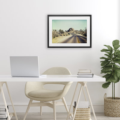 Road Trip Joshua Tree Park Framed Print Under Glass, design by Joseph S Giacalone