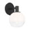 Sean Lavin Torian Bathroom Bedroom Wall Fixture With Milk Clear Glass Mix Shade