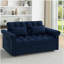 Canapé-lit avec causeuse Loveseats, dossier réglable bleu-812296172