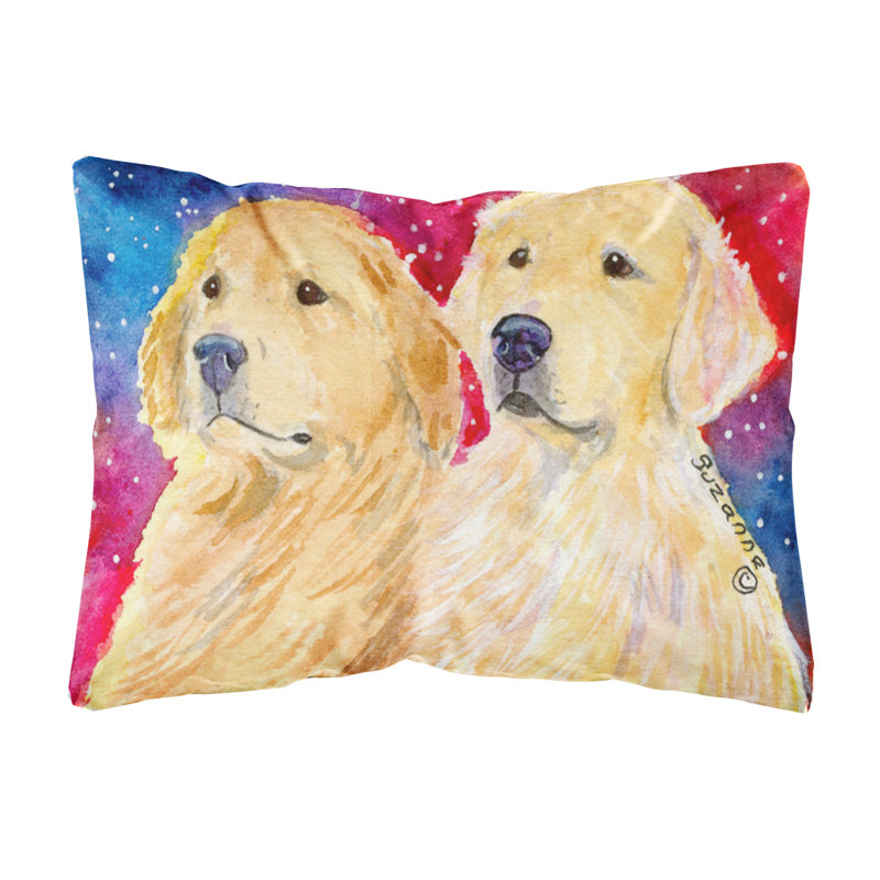 Coussin décoratif intérieur/extérieur golden retriever