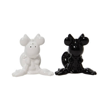 Magnetic Boo Halloween Cat Porcelain Salt and Pepper Shakers, Set of 4 -  Tableware - Cosmos