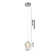 Zerkle 1-Light Chrome Single Pendant With A Clear Bubble Crystal Shade