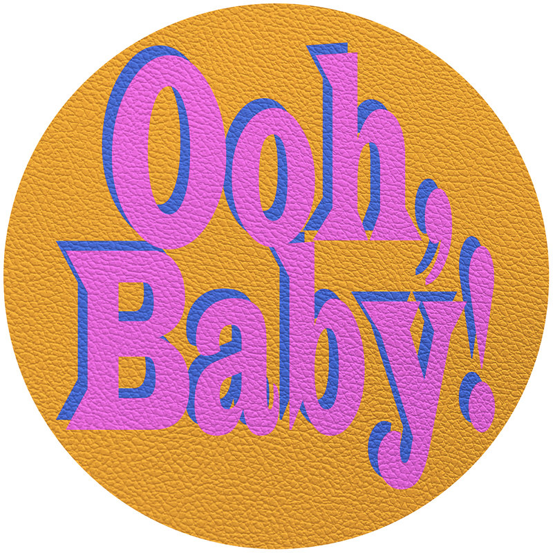 Napperon Ooh Baby, Rose / Bleu / Orange
