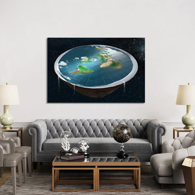 Flat Flat, Illustration - Art mural, reproduction sur toile tendue
