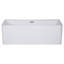 59'' x 28.4'' Freestanding Soaking Acrylic Bathtub