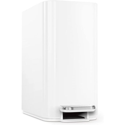 Poubelle de salle de bain avec couvercle poubelle en acier inoxydable 5 litres 1,3 gallon