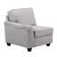 Canapé modulaire en L avec repose-pieds 8 pièces Linen