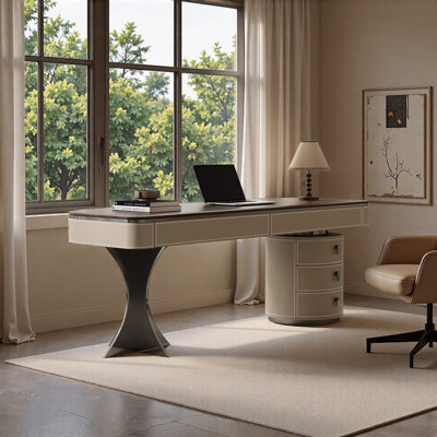 Bureau en noyer moderne moderne
