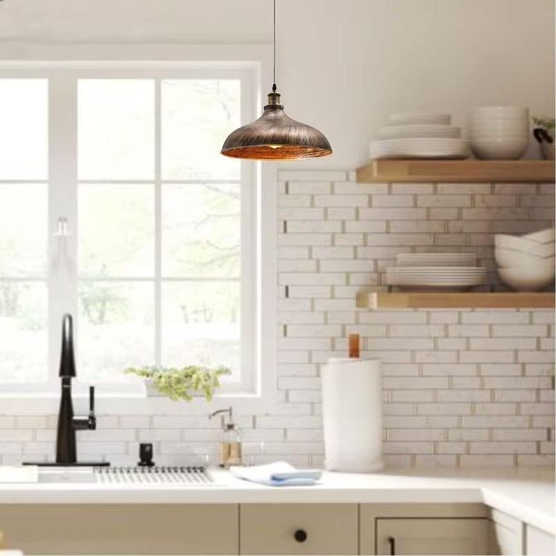 Remplacement de l'abat-jour industriel en métal pour luminaires de plafond, accessoire d'éclairage facile à installer, bol
