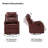 Giselle 26.5" Wide Manual Swivel Rocker Recliner with Metal Base-583672669