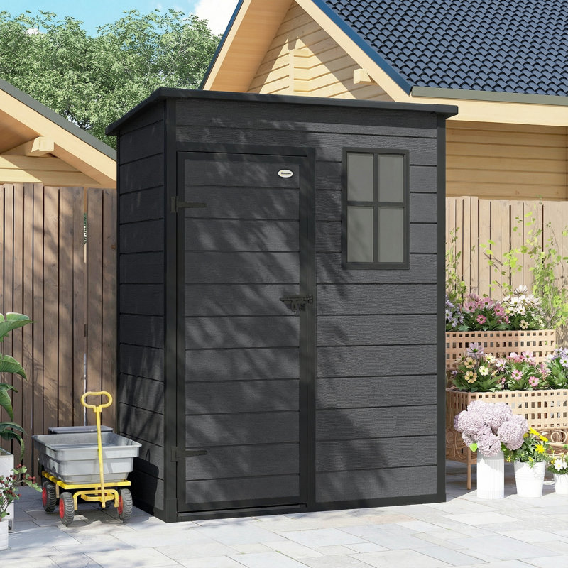 Garden Storage Shed, Black