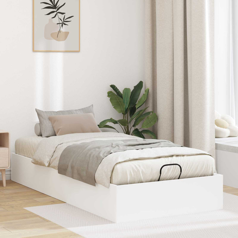 Bed, European Single (90 x 200 cm), White