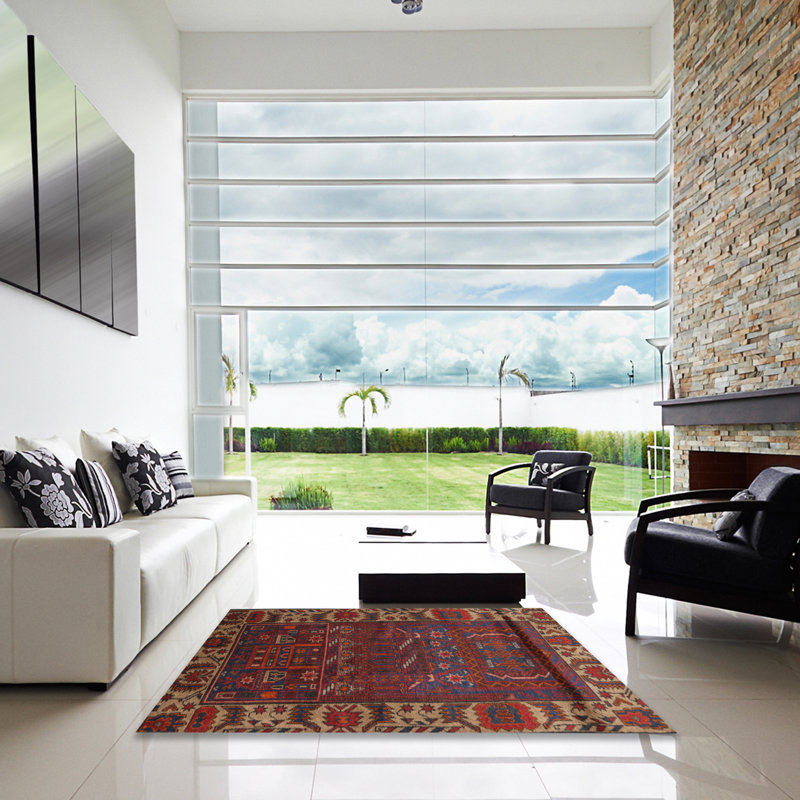 Oriental Indoor Rug, Square 3'