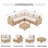 Outdoor 5-person Conversation Set With Cushions