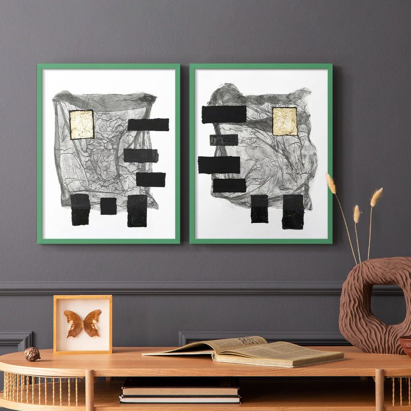 Testimonial I-Premium, reproduction encadrée prête à accrocher - aucun clou requis - aucun clou requis, Gris