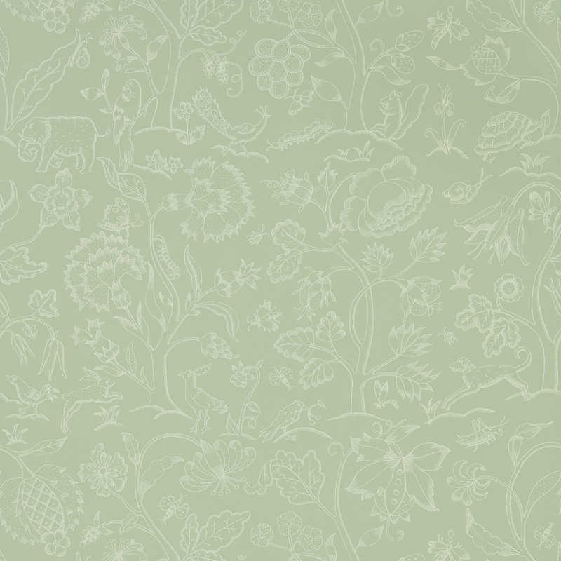 Middlemore 10.05m x 68.6cm Matte Wallpaper Roll, Green