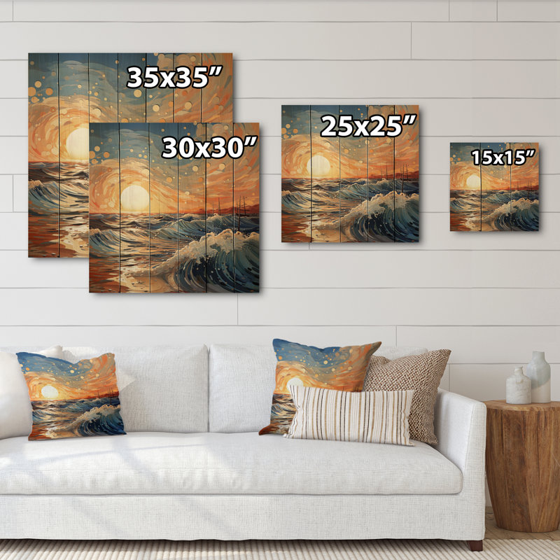 «Beach Photo Sunkissed Sands IV» sur bois, H 35 po x l 35 po x P 0,78 po