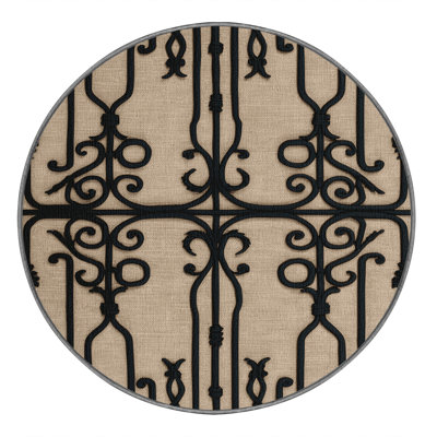  Tapis lavable en fer forgé