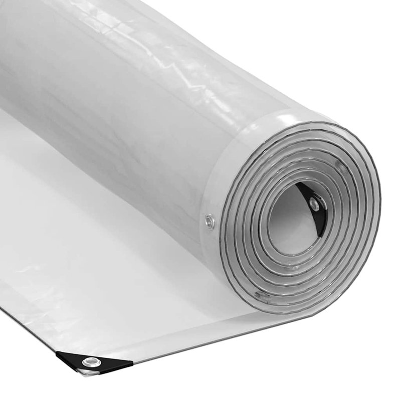 Bâche transparente avec œillets Vidaxl, L 196,9 po x P 79,2 po