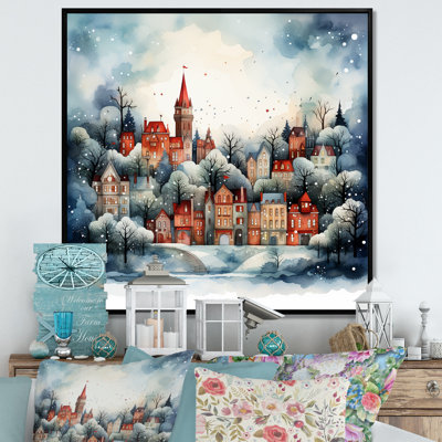 Winter Village During Christmas I - Fruits Wall Art