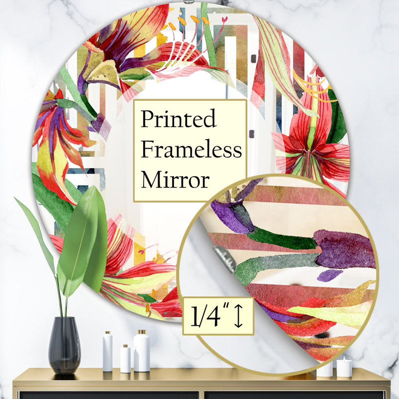 Miroir de salle de bain / meuble-lavabo Elementary Botanicals 3, H 31,5 po x l po