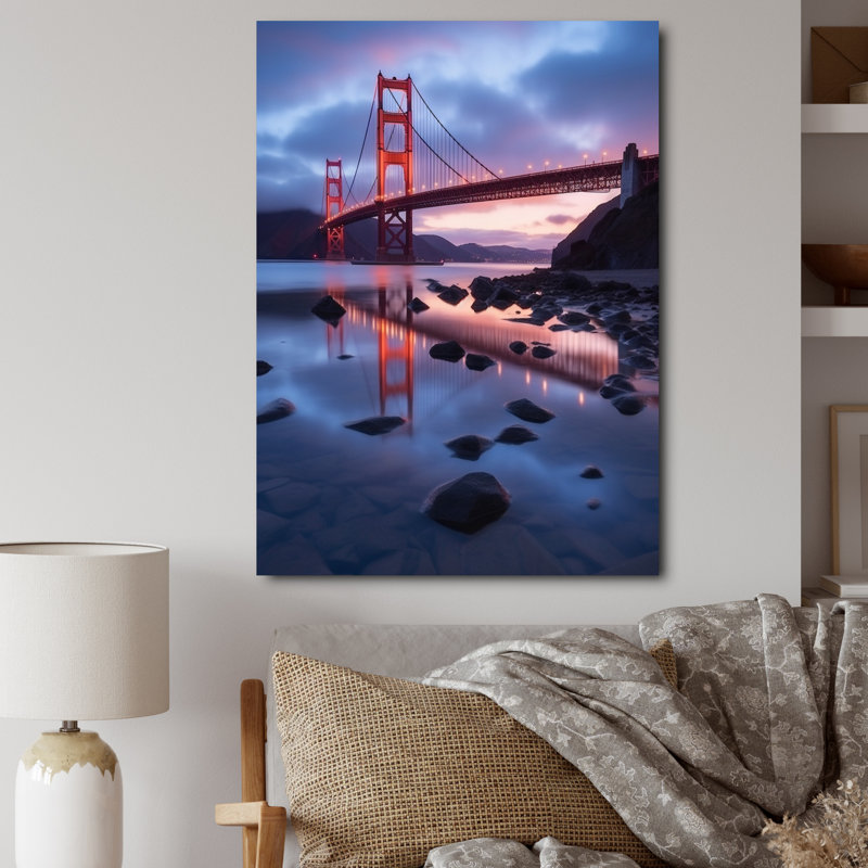 San Francisco Golden Gate Dream II sur impression sur toile, H 40 po x l 30 po x P 1,5 po, Toile tendue