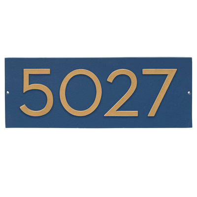 Floating 1-Line Wall Address Plaque