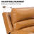 EONIX Real Zero zero clearance recliner  Recliners, Dual Motor Power Recliners for Small Spaces, RV Recliner Chair for Living Room, Bedroom, Breathable Leather, SXXY003992, Saddle Brown-118766243