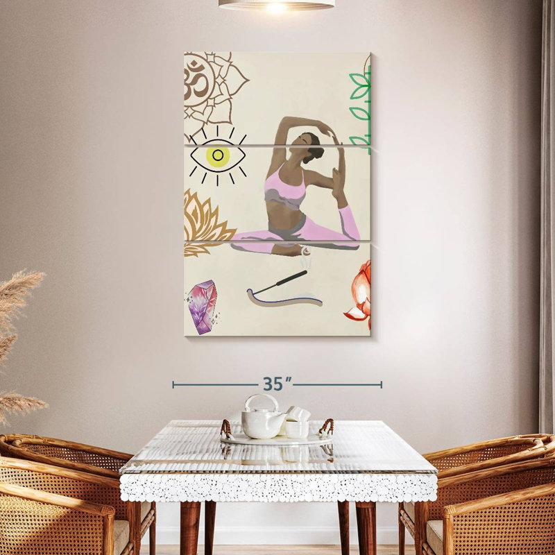 Senne Yoga Pose IV, 50" H x 32" W