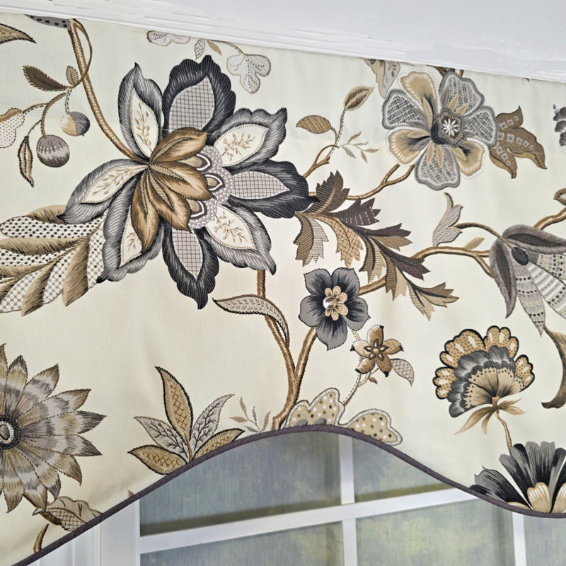 Zanzibar Cornice Valance, Gris