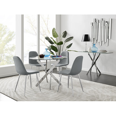 Tierra Dining Set with 4 Chairs