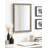 Rectangle Ornate Textured Bathroom Mirror-2090842358