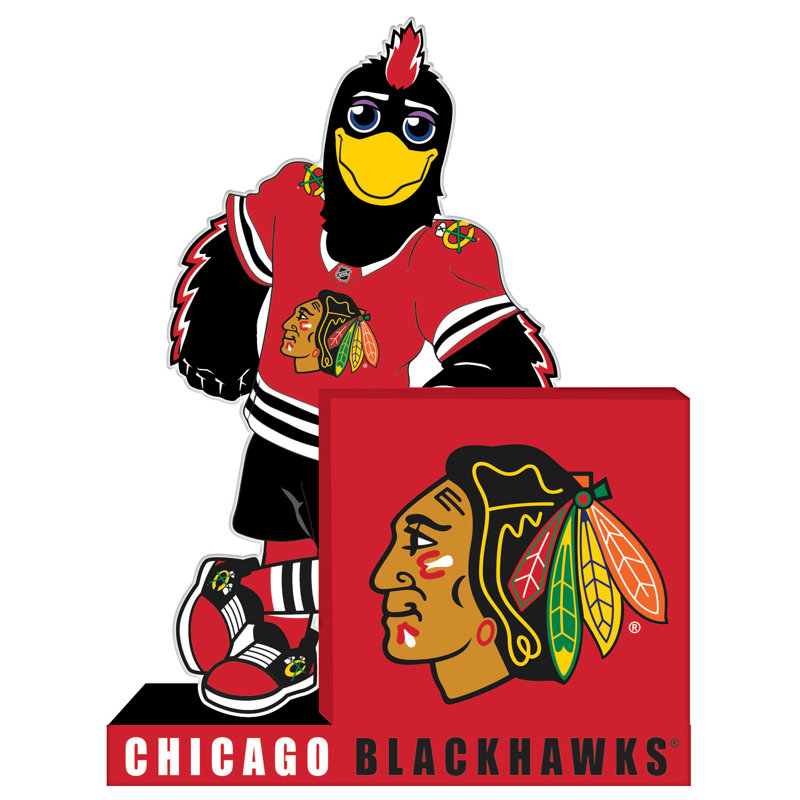 Figurine de mascotte avec logo, NHL Chicago Blackhawks
