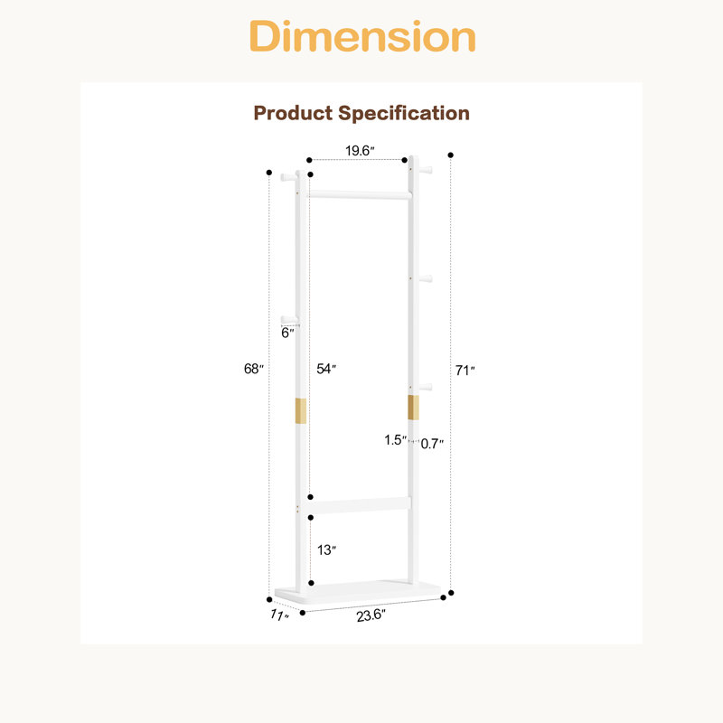 Coat Racks Solid Wood Hanger Solid Environmental Protection Easy To Assemble Beautiful Can Be Placed