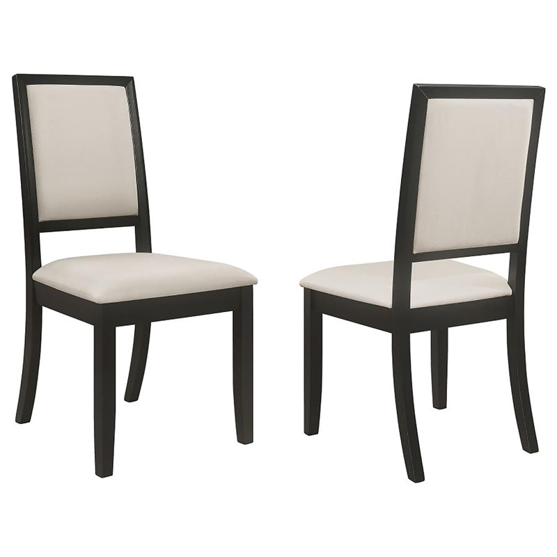 Ensemble de 2 chaises d'appoint rembourrées