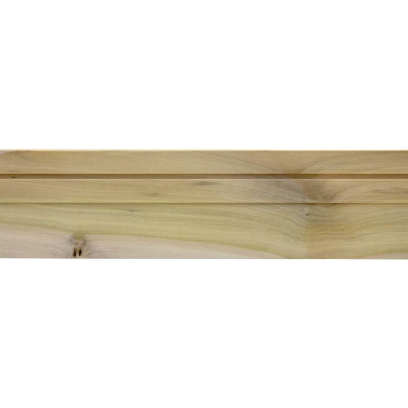 92 Inch Unfinished Poplar Wood Chair Rail Moulding