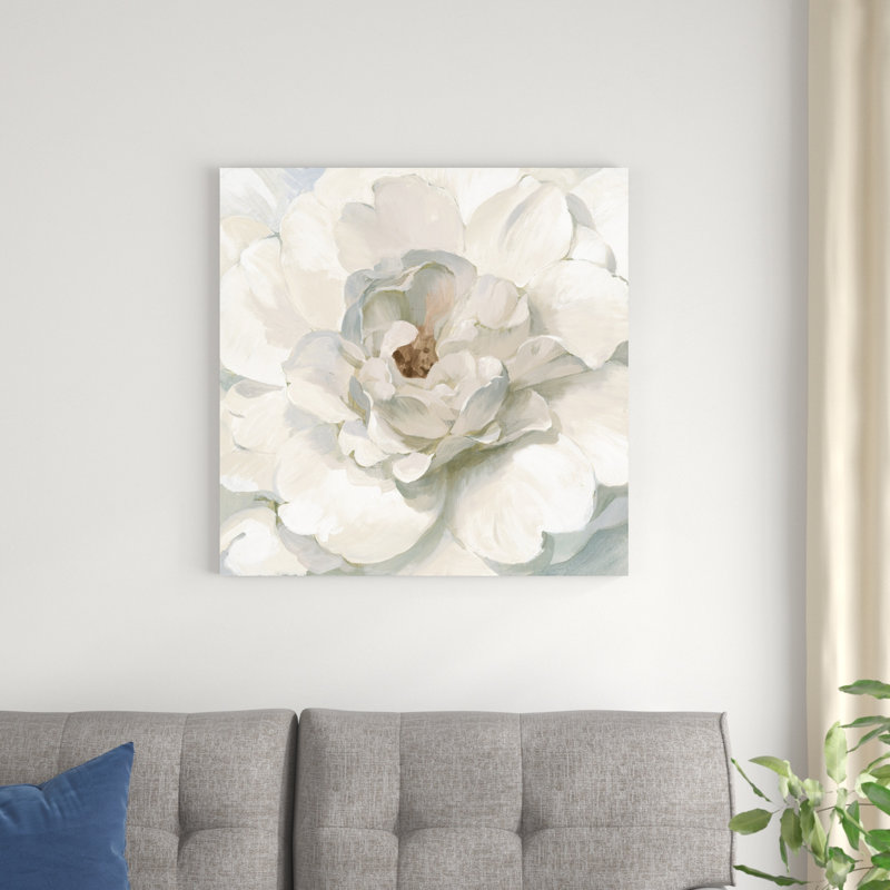 Pivoine neutre, H 30 po x l 30 po