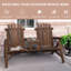 2 chaises en bois avec table, séduisante pour la cour extérieure, patio, terrasse, porche - foyer confortable