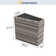 Handwoven Wicker Outdoor Wedge Armrest Storage Side Table